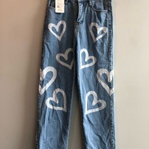 Adika Graffiti Heart Jeans